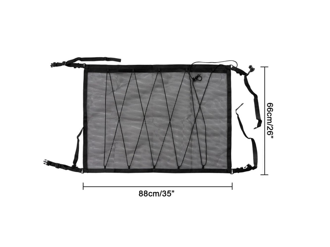 Wozinsky Universal Car Ceiling Organizer Mesh - Black