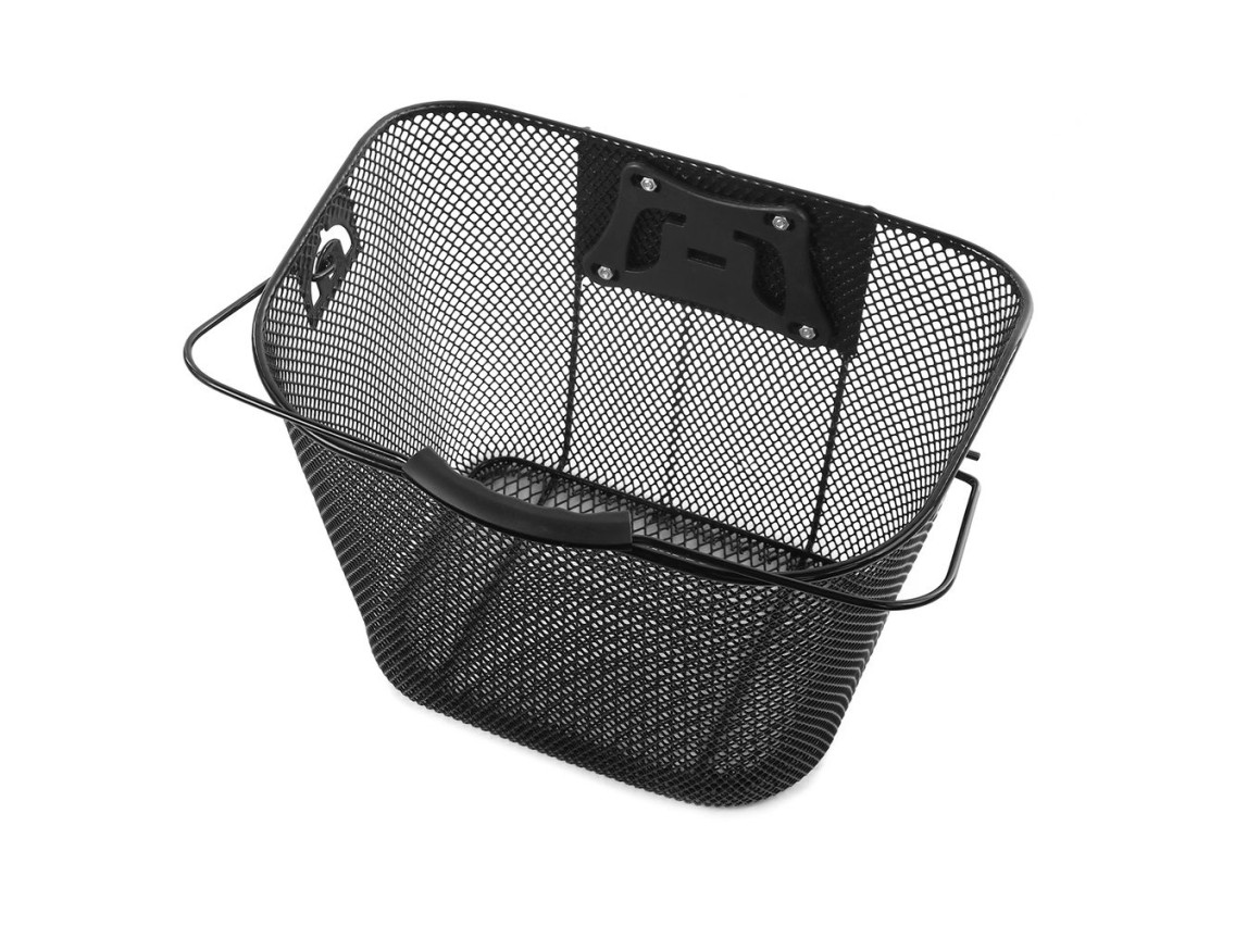Cesta metálica para manillar de bicicleta Wozinsky WKM-MM - negra