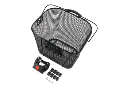 Wozinsky WKM-MM metal handlebar bicycle basket - black Wozinsky WKM-MM metal handlebar bicycle basket - black