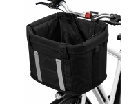 Cesta de bicicleta Wozinsky grande em tecido - preta Cesta de bicicleta Wozinsky grande em tecido - preta