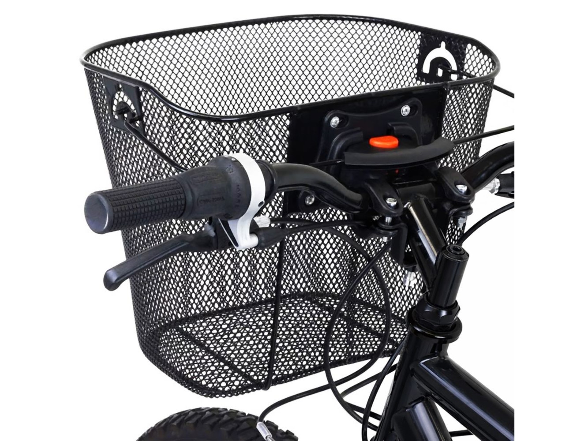 Cesta metálica para manillar de bicicleta Wozinsky WKM-MM - negra