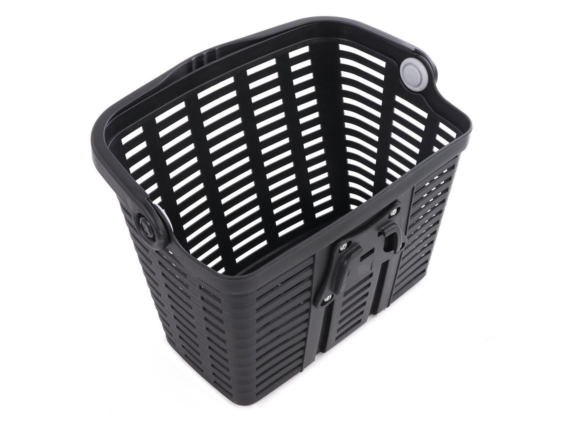 Wozinsky WKR-PK plastic handlebar bicycle basket - black