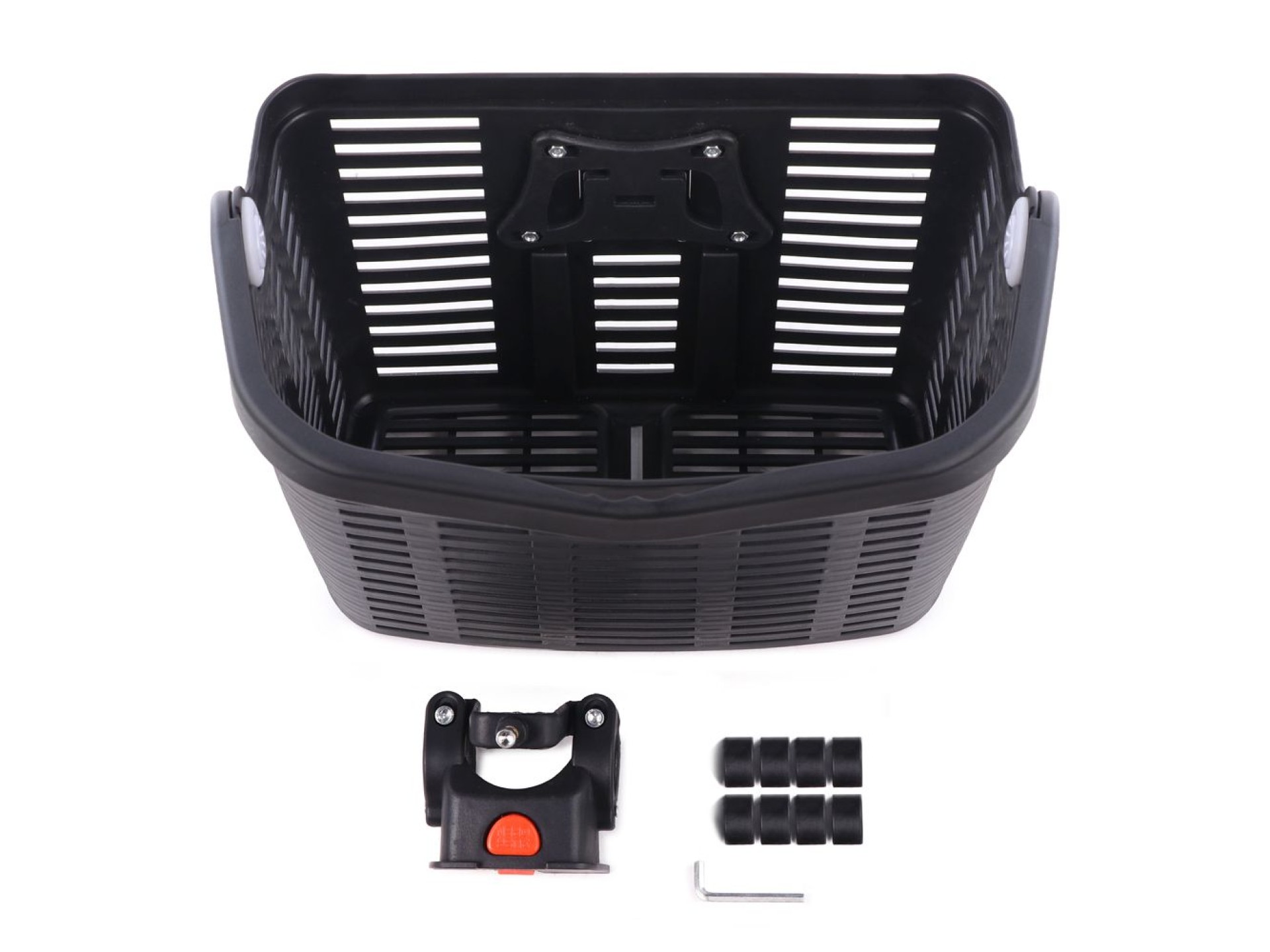 Wozinsky WKR-PK plastic handlebar bicycle basket - black