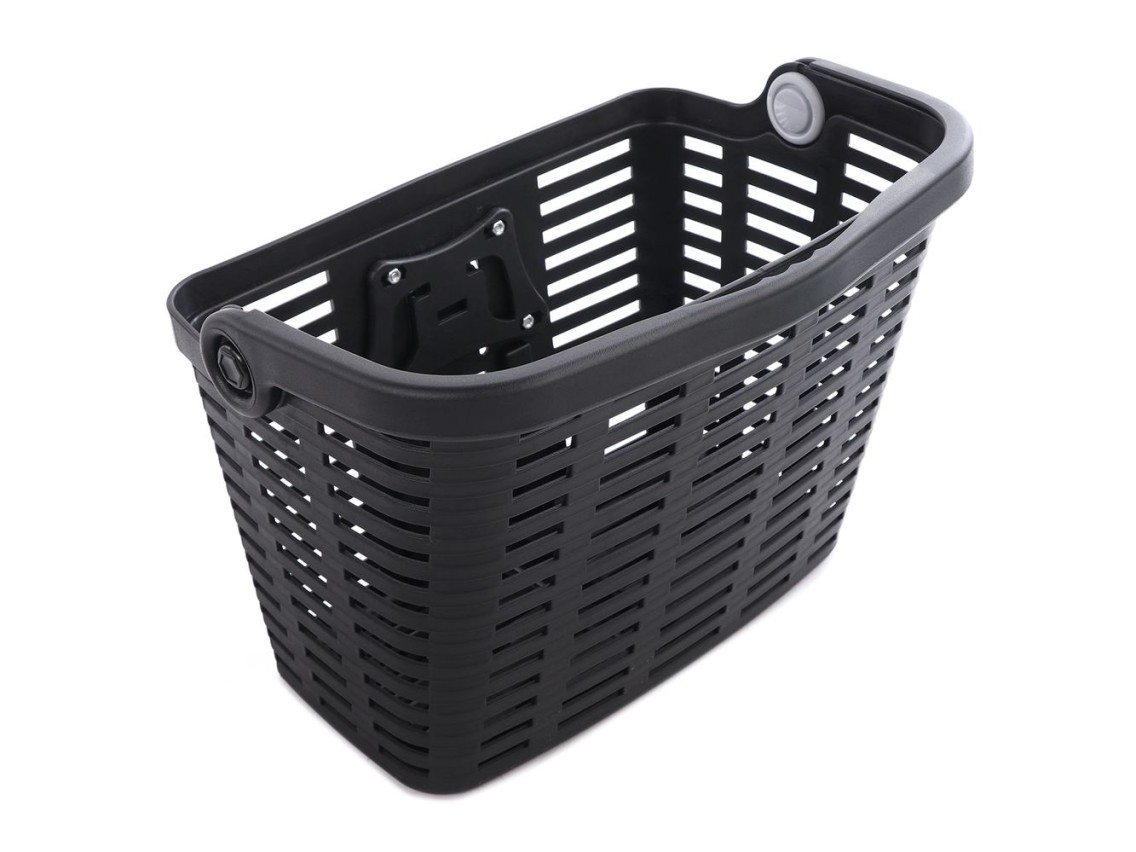 Wozinsky WKR-PK plastic handlebar bicycle basket - black