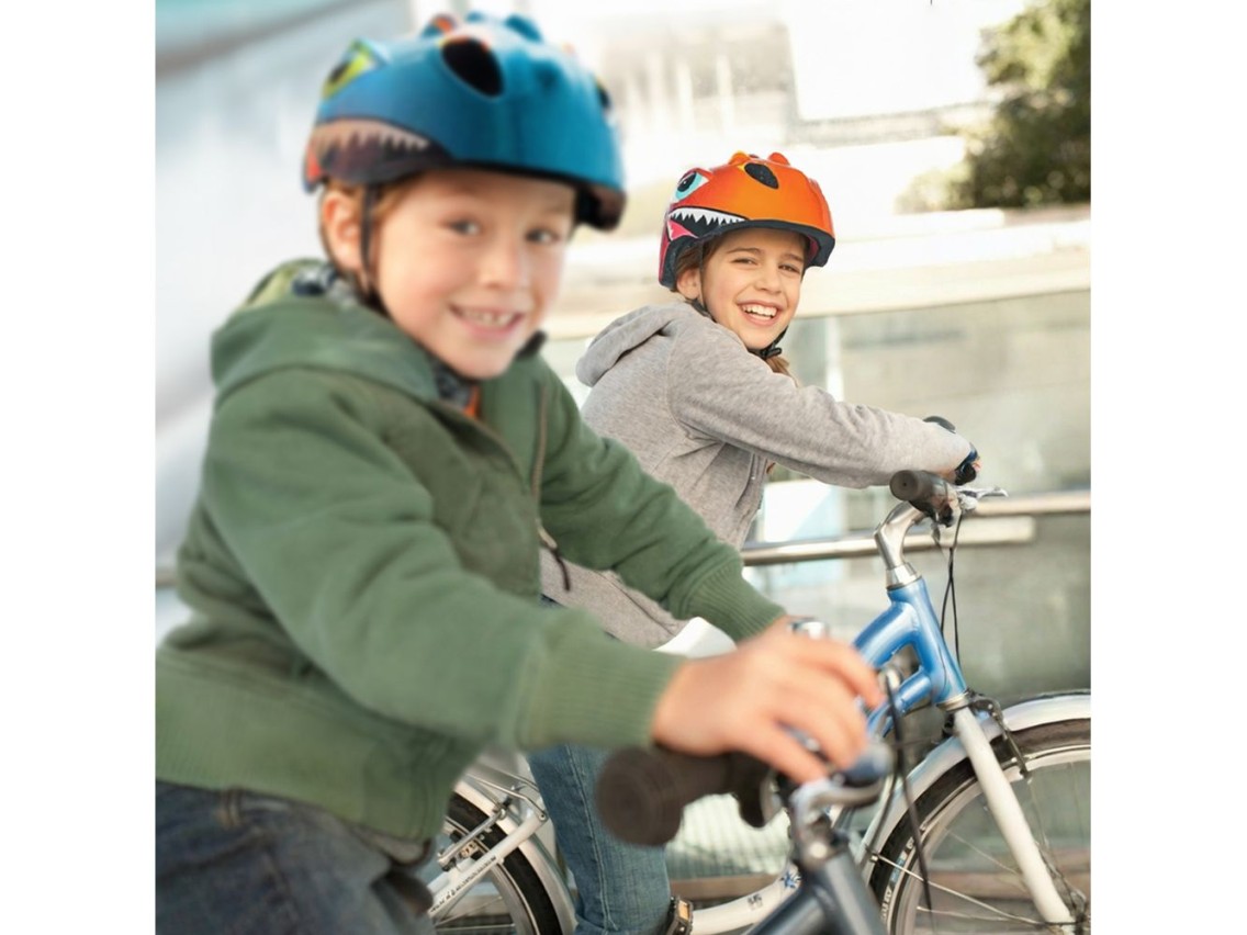 Wozinsky Children's Bicycle Helmet, Dragon Pattern, Lightweight, S - Red