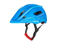 Capacete infantil Wozinsky para ciclismo, com face integral e luz traseira USB, tamanho P - Azul Capacete infantil Wozinsky para ciclismo, com face integral e luz traseira USB, tamanho P - Azul