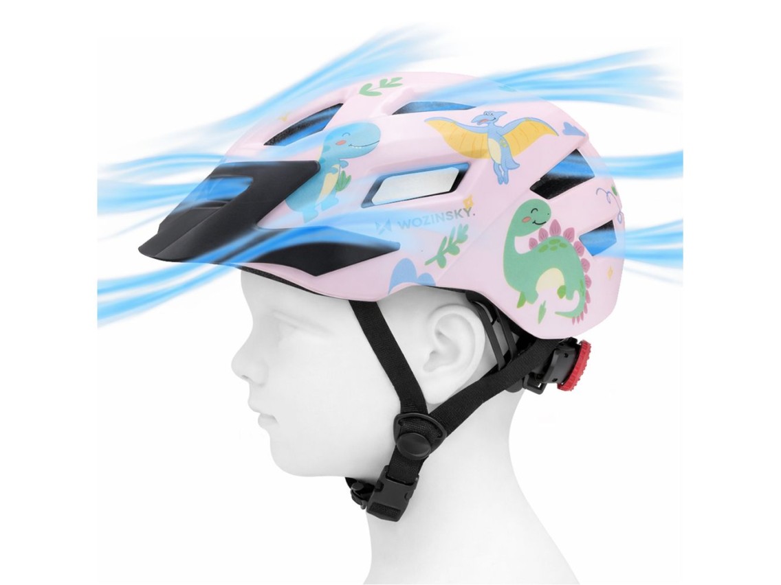 Wozinsky Children's MTB Bike Helmet with Detachable Visor XS - Pink