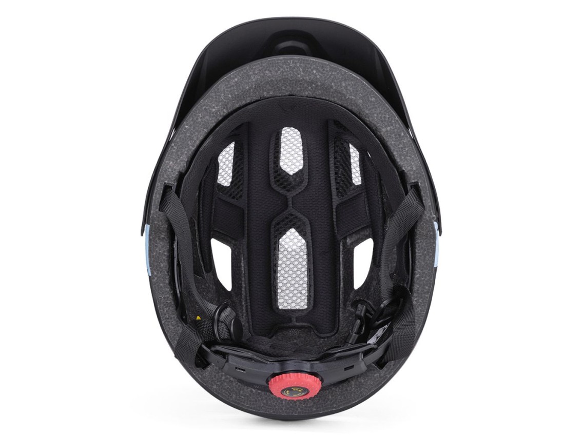 Casco de ciclismo de montaña infantil Wozinsky con visera desmontable, talla XS - Negro