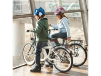 Capacete de bicicleta infantil Wozinsky com estampa de dinossauro - Tamanho P - Rosa Capacete de bicicleta infantil Wozinsky com estampa de dinossauro - Tamanho P - Rosa