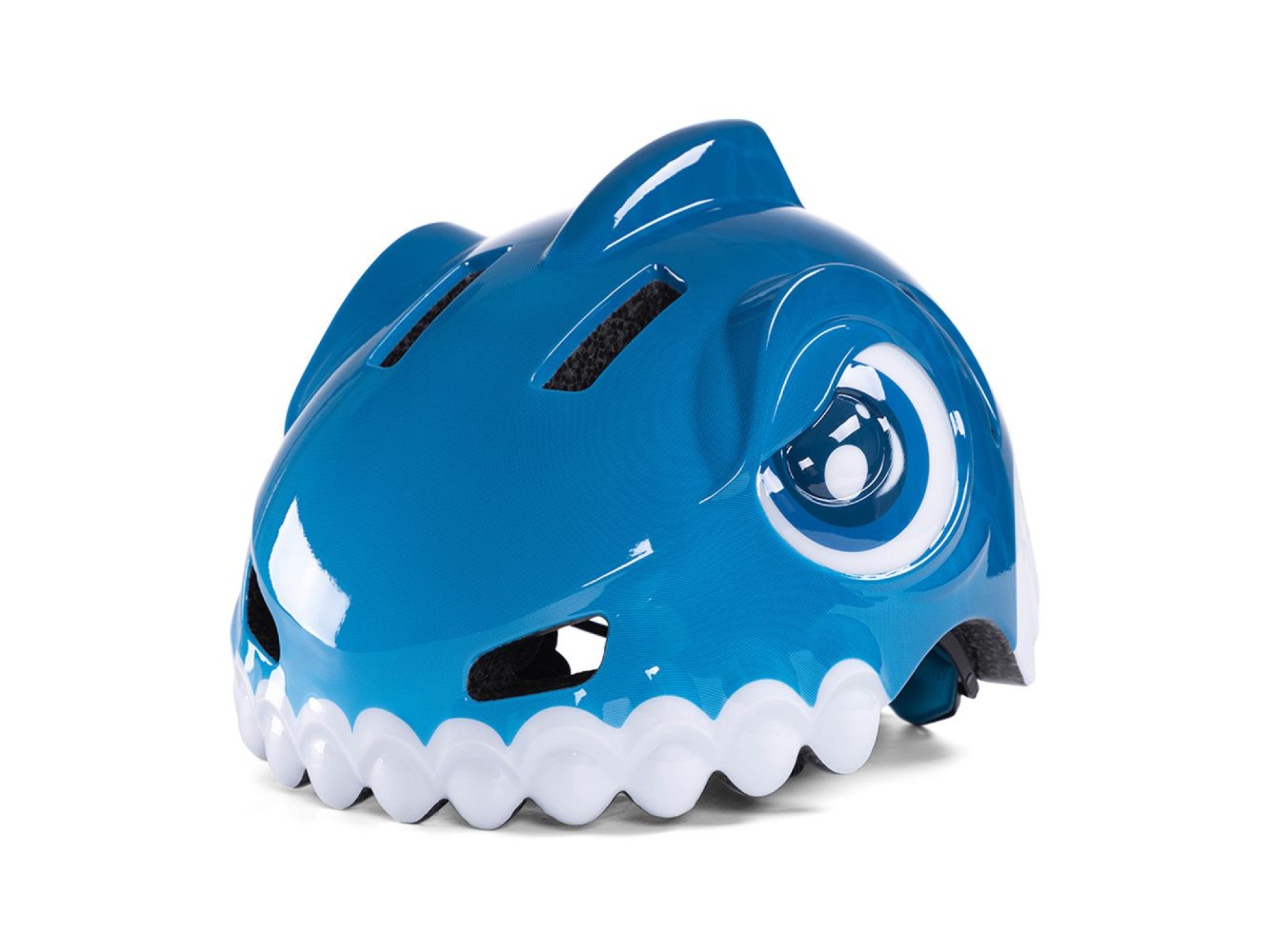 Capacete de ciclismo infantil Wozinsky com estampa de dinossauro - Tamanho P - Azul