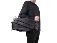 Wozinsky Bike Trunk Bag with Long Strap and Expandable Side Pockets - Black Wozinsky Bike Trunk Bag with Long Strap and Expandable Side Pockets - Black