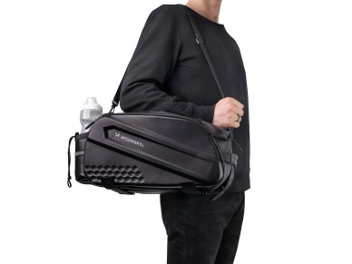 Bolsa para portaequipajes de bicicleta Wozinsky con correa larga y bolsillos laterales expandibles - Bolsa para portaequipajes de bicicleta Wozinsky con correa larga y bolsillos laterales expandibles -