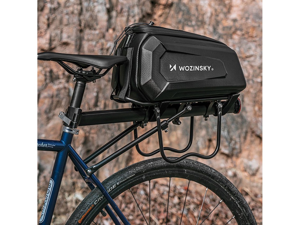 Alforja para bicicleta Wozinsky WSR-01B para maletero de 9 l - Negra