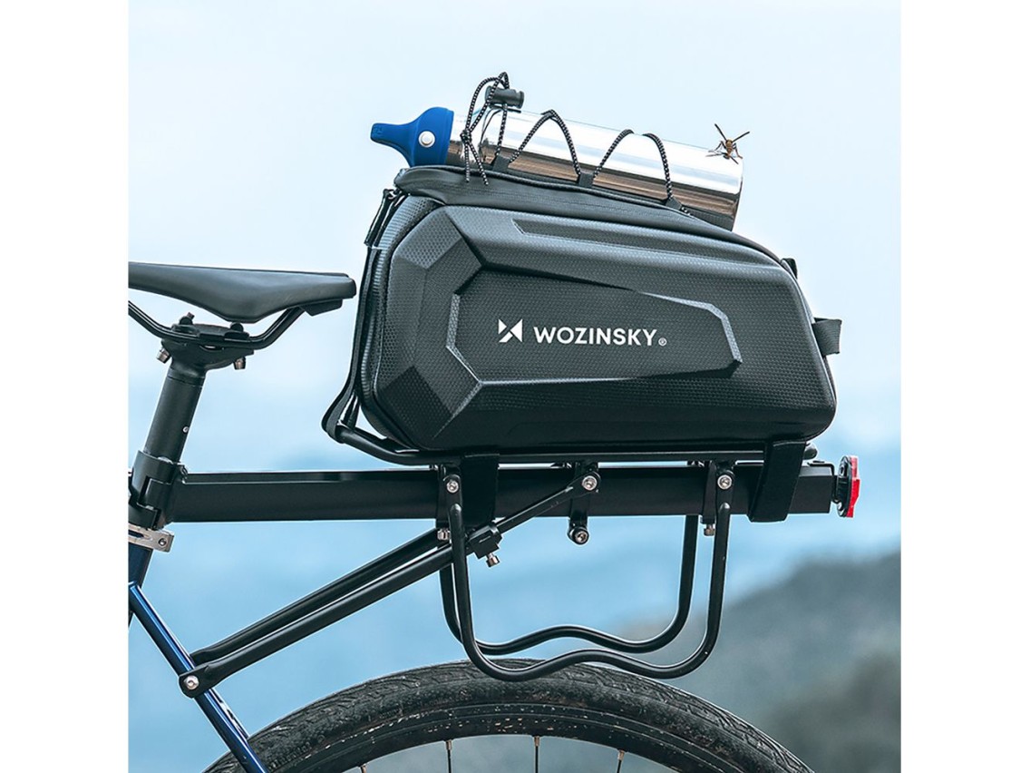 Alforja para bicicleta Wozinsky WSR-01B para maletero de 9 l - Negra