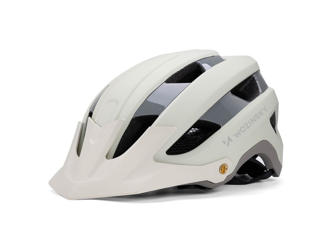 Wozinsky MTB bicycle helmet with a removable visor, lightweight, L - pastel green