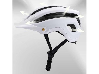 Wozinsky MTB bicycle helmet with removable visor, lightweight L - black and white Wozinsky MTB bicycle helmet with removable visor, lightweight L - black and white