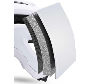 Wozinsky MTB bicycle helmet with removable visor, lightweight L - black and white Wozinsky MTB bicycle helmet with removable visor, lightweight L - black and white