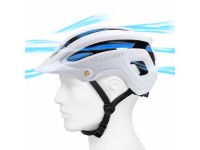 Capacete de ciclismo Wozinsky MTB com viseira removível, leve, tamanho G - preto e branco Capacete de ciclismo Wozinsky MTB com viseira removível, leve, tamanho G - preto e branco
