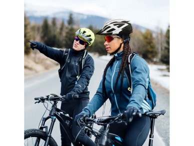 Wozinsky MTB Bike Helmet with Removable Visor and Rear USB Light M - Black and White Wozinsky MTB Bike Helmet with Removable Visor and Rear USB Light M - Black and White