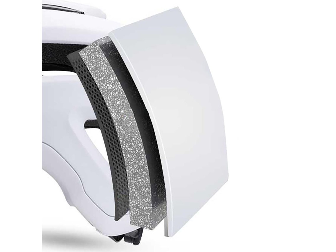 Capacete de ciclismo Wozinsky MTB com viseira removível, leve, tamanho G - preto e branco