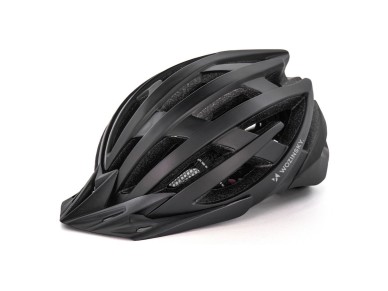 Casco de ciclismo de montaña Wozinsky con visera extraíble y luz trasera USB, talla M - Negro Casco de ciclismo de montaña Wozinsky con visera extraíble y luz trasera USB, talla M - Negro