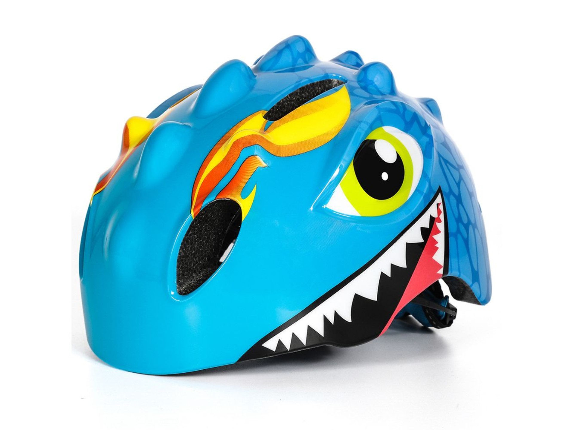 Wozinsky Children's Bicycle Helmet, Dragon Pattern, Lightweight, S - Blue