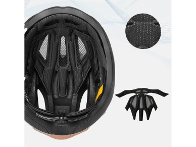 Casco ultradelgado para bicicleta de carretera Wozinsky, talla L - Color topo Casco ultradelgado para bicicleta de carretera Wozinsky, talla L - Color topo