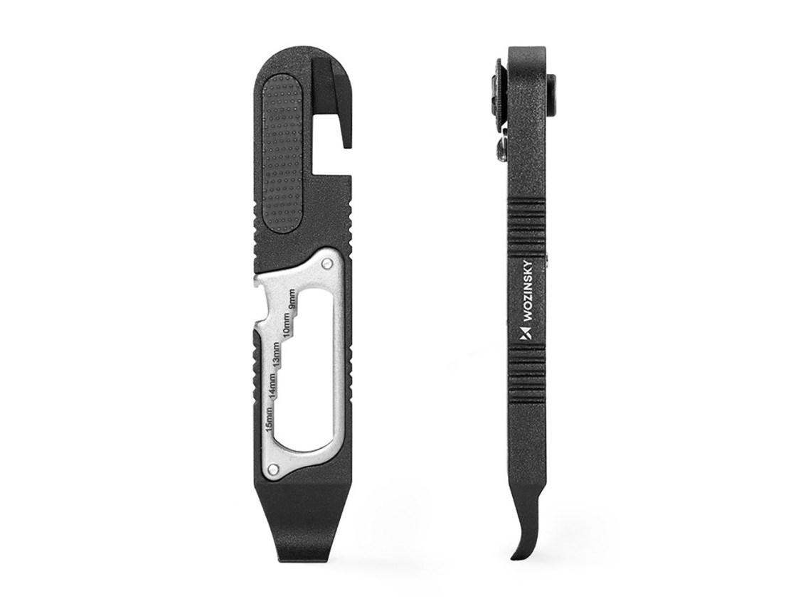 Wozinsky WZK-L2 14-in-1 Bicycle Tool Set, Multitool, Allen Keys, Tire Lever - Black