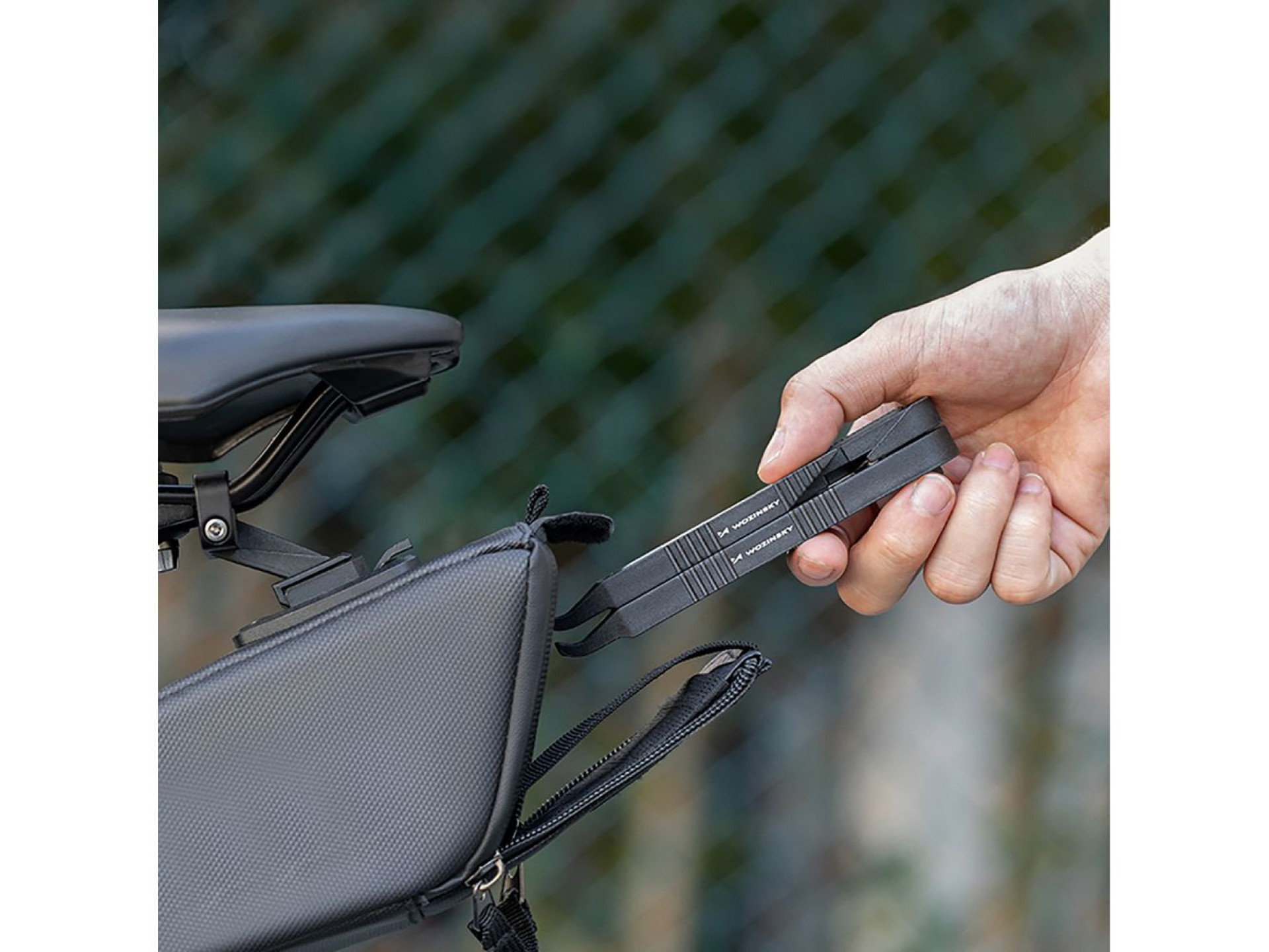 Wozinsky WZK-L2 14-in-1 Bicycle Tool Set, Multitool, Allen Keys, Tire Lever - Black