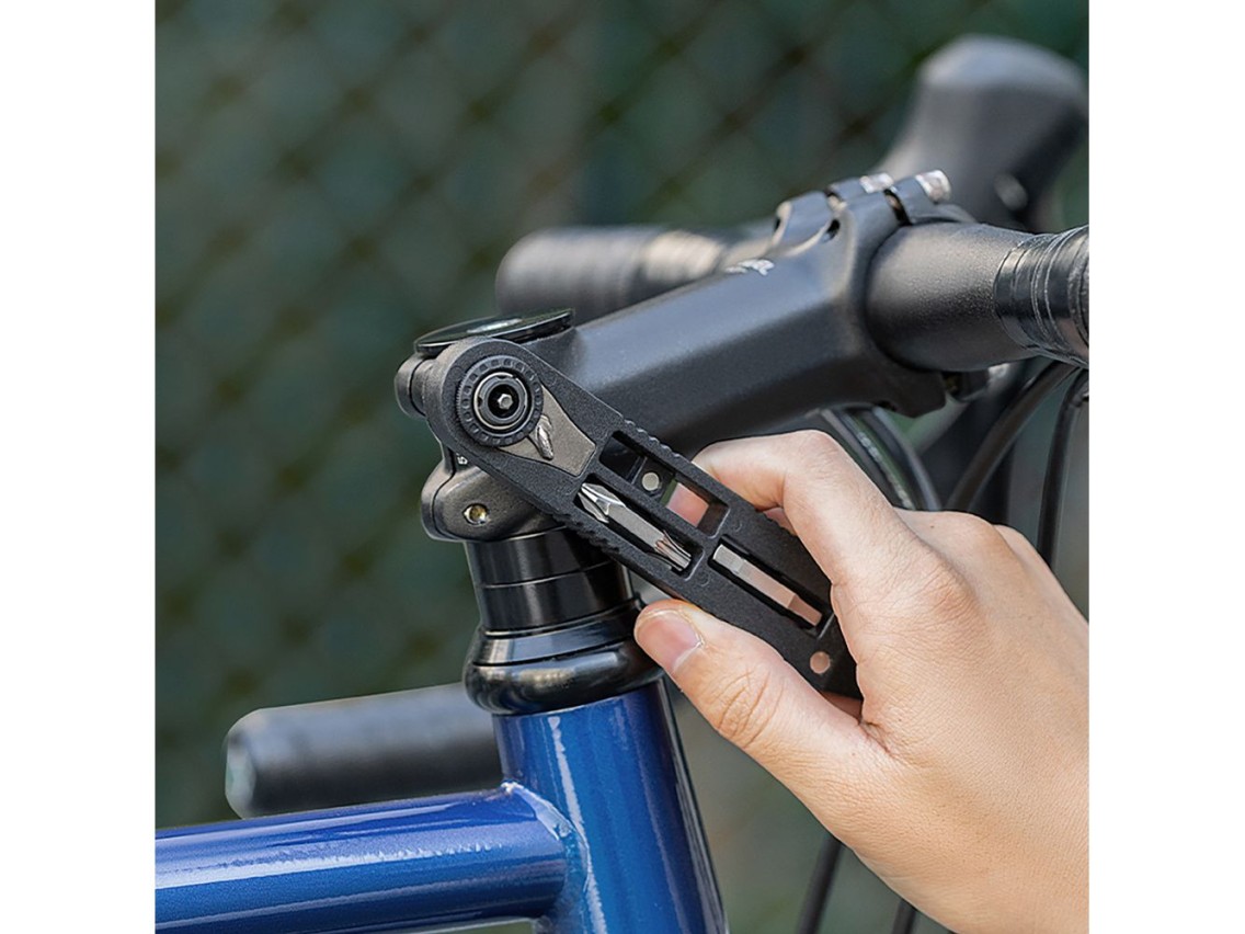 Wozinsky WZK-L2 14-in-1 Bicycle Tool Set, Multitool, Allen Keys, Tire Lever - Black