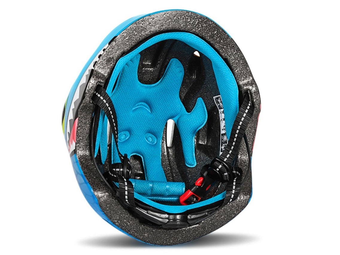 Wozinsky Children's Bicycle Helmet, Dragon Pattern, Lightweight, S - Blue