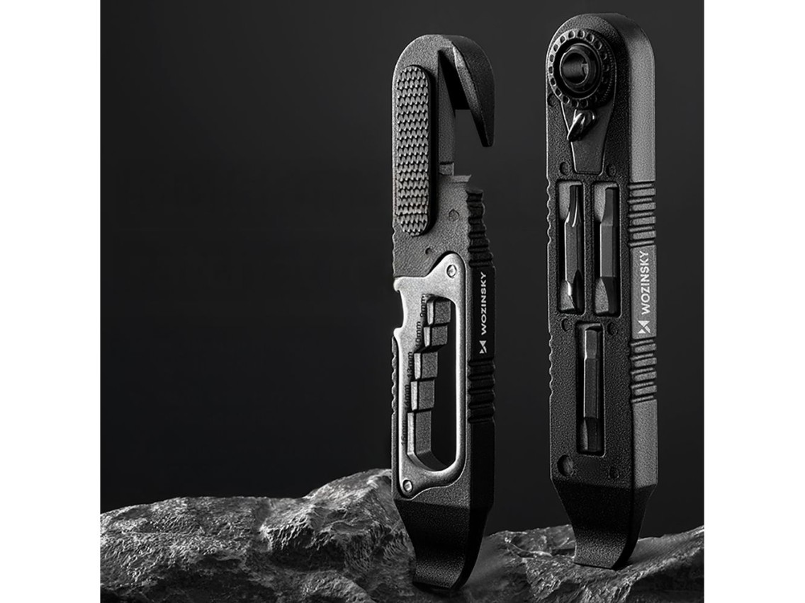 Wozinsky WZK-L2 14-in-1 Bicycle Tool Set, Multitool, Allen Keys, Tire Lever - Black