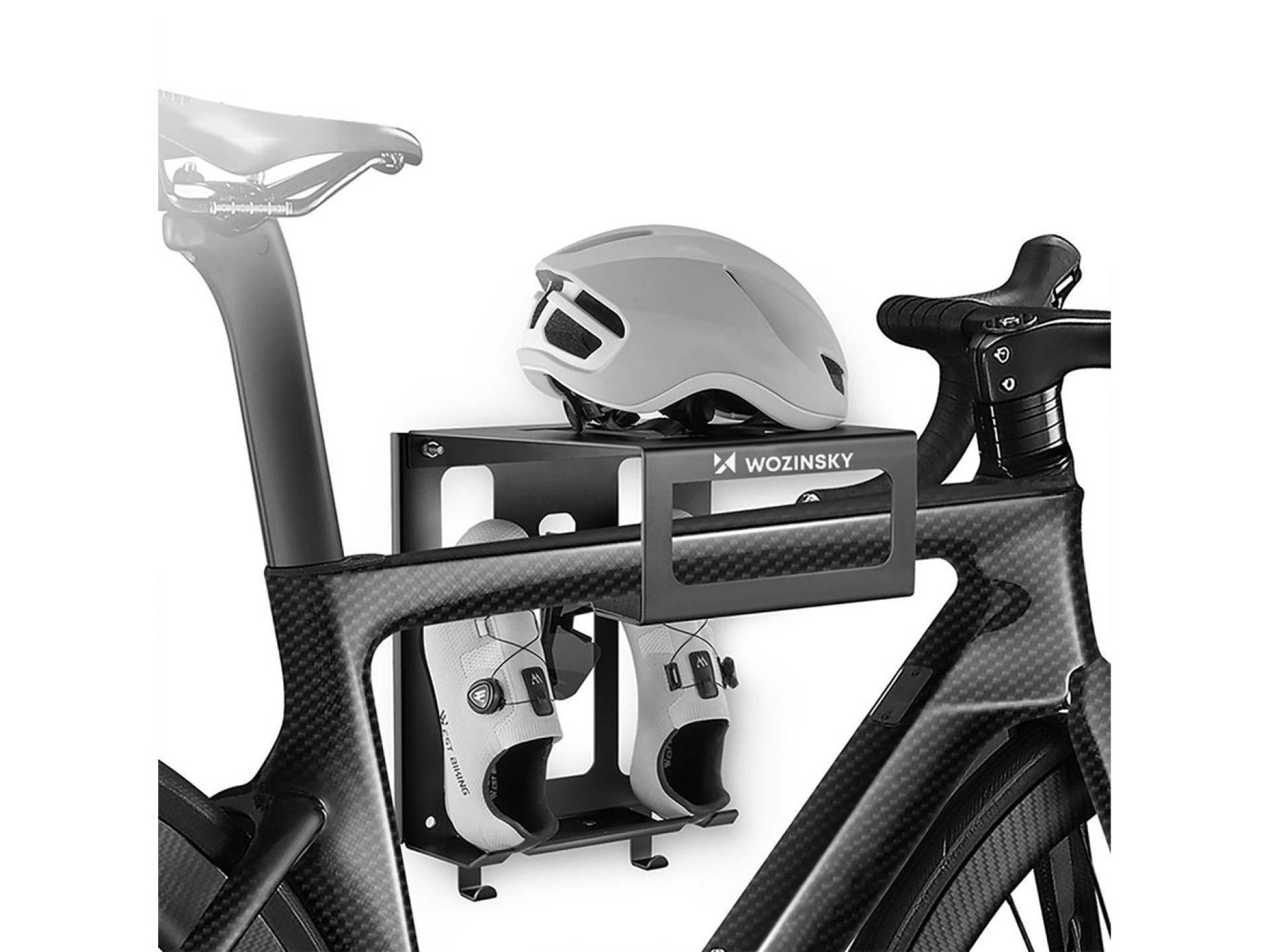 Suporte para bicicleta Wozinsky WSW-01S com kit de montagem - preto