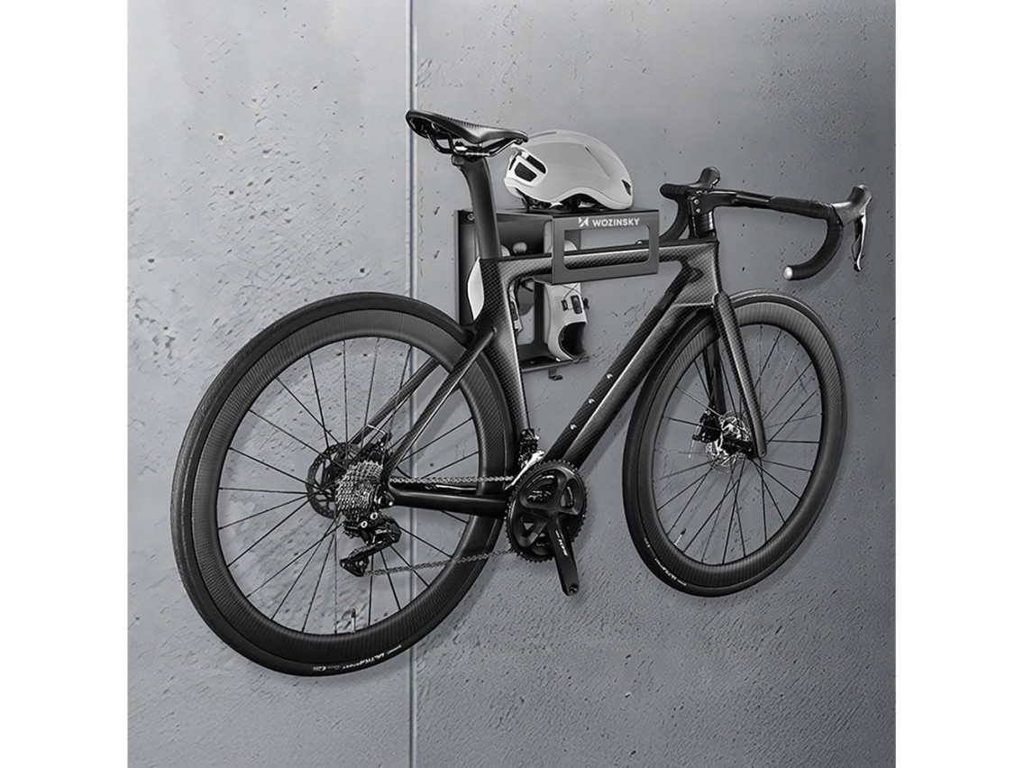 Suporte para bicicleta Wozinsky WSW-01S com kit de montagem - preto