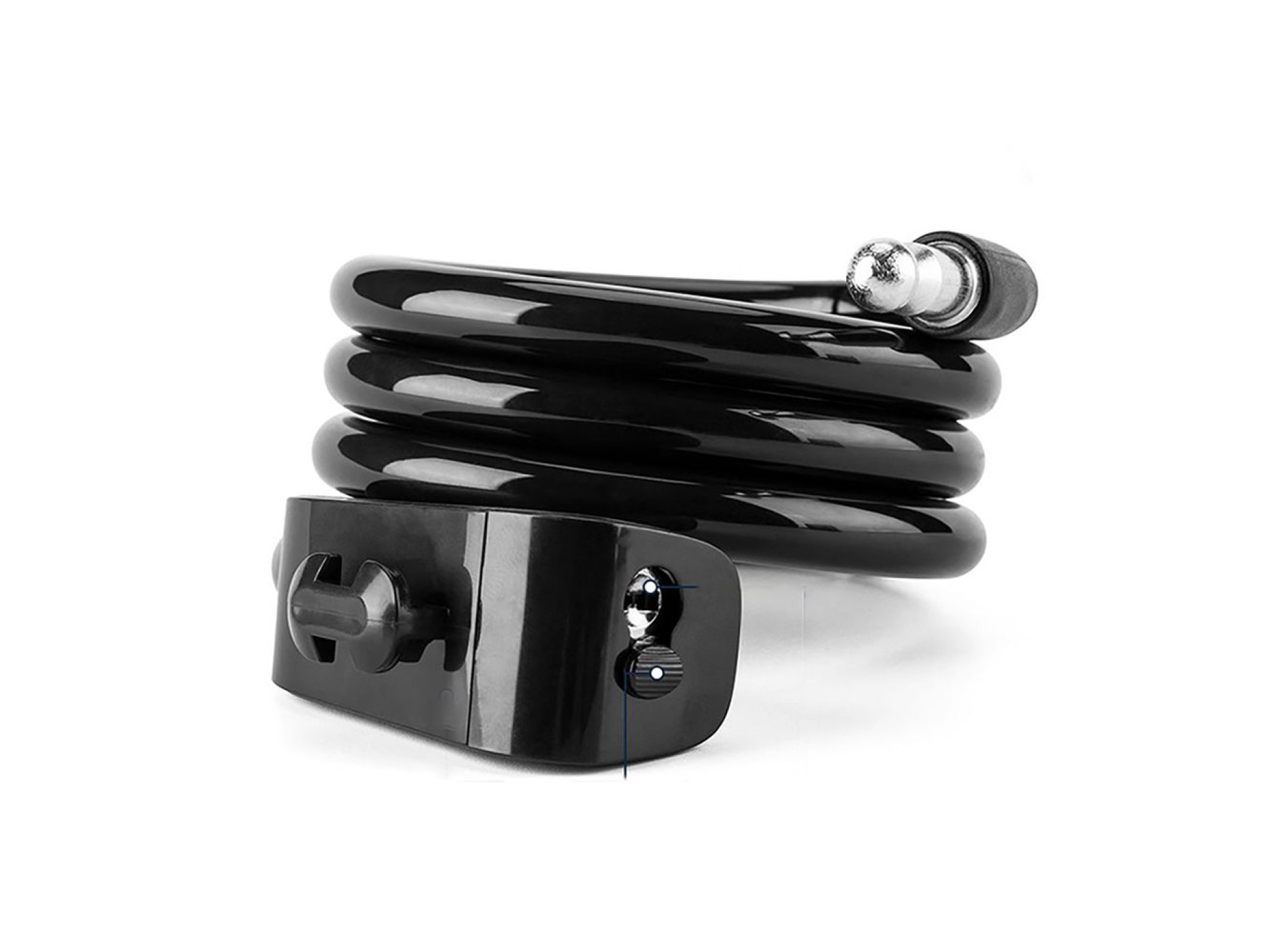 Candado portátil para bicicletas Wozinsky WPB-01R con cable antirrobo y 2 llaves para bicicletas elé