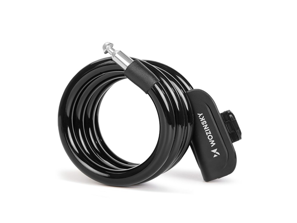 Candado portátil para bicicletas Wozinsky WPB-01R con cable antirrobo y 2 llaves para bicicletas elé