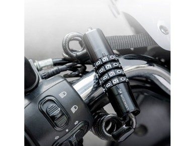 Wozinsky WBN-01R bicycle lock for a bicycle helmet, waterproof, 4-digit combination - black Wozinsky WBN-01R bicycle lock for a bicycle helmet, waterproof, 4-digit combination - black