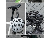 Cadeado para capacete de bicicleta Wozinsky WBN-01R, à prova d'água, combinação de 4 dígitos - preto Cadeado para capacete de bicicleta Wozinsky WBN-01R, à prova d'água, combinação de 4 dígitos - preto