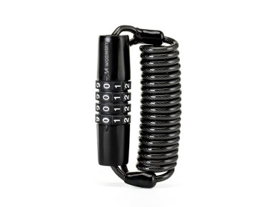 Wozinsky WBN-01R bicycle lock for a bicycle helmet, waterproof, 4-digit combination - black Wozinsky WBN-01R bicycle lock for a bicycle helmet, waterproof, 4-digit combination - black