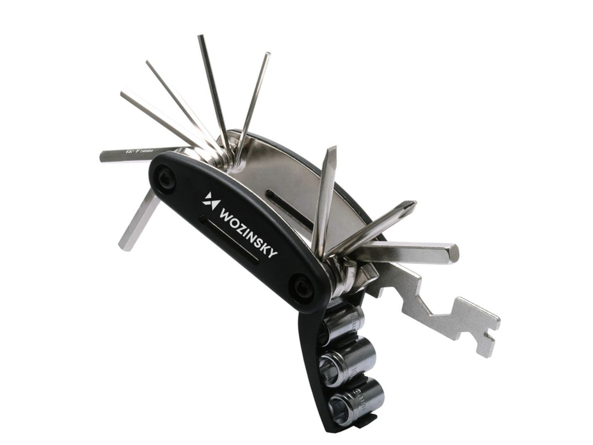 Wozinsky WWZ-01N 16-in-1 Multifunctional Bicycle Repair Tool Set - Black