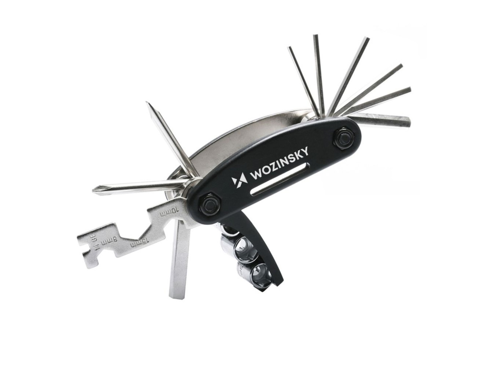 Wozinsky WWZ-01N 16-in-1 Multifunctional Bicycle Repair Tool Set - Black