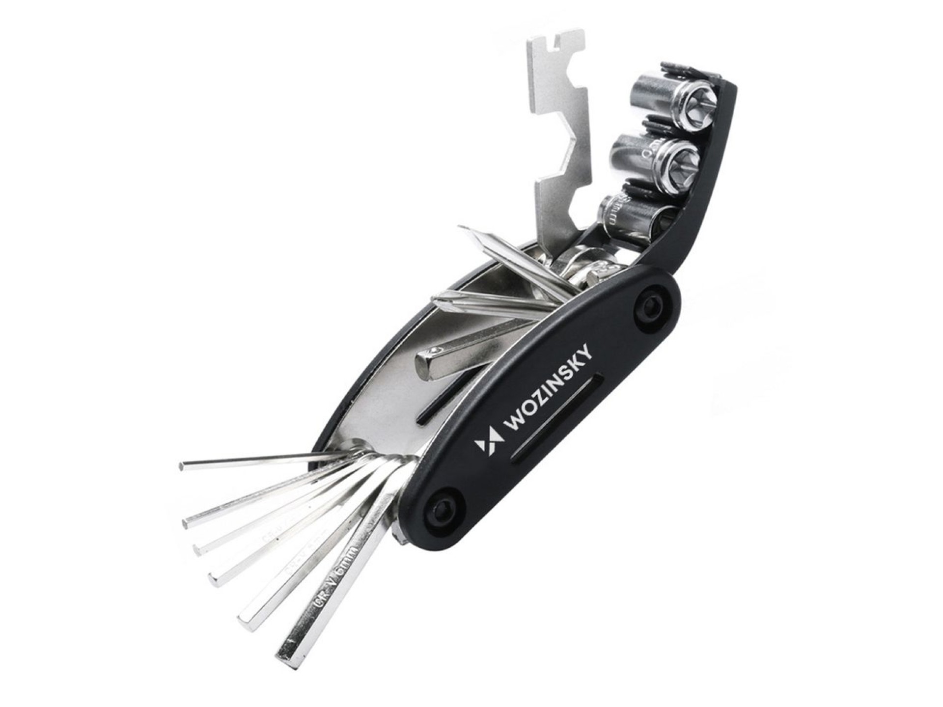 Wozinsky WWZ-01N 16-in-1 Multifunctional Bicycle Repair Tool Set - Black