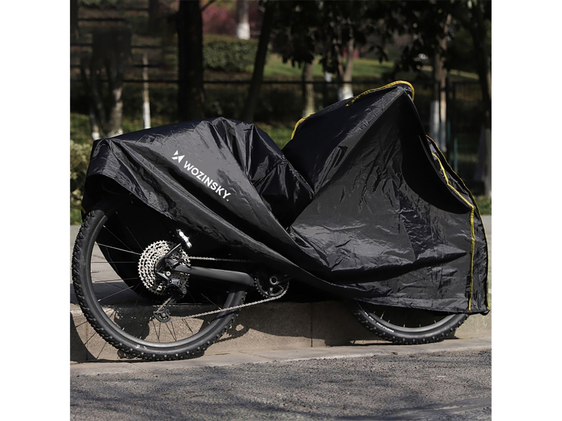 Capa Wozinsky WPP-01O - Capa protetora antipoeira e antiumidade para scooter e bicicleta - Preta