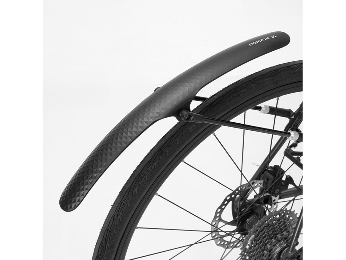 Guardabarros universal ajustable para bicicleta Wozinsky WBR-01 - negro