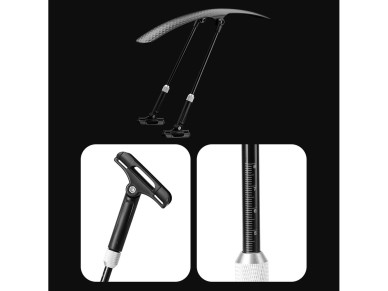 Guardabarros universal ajustable para bicicleta Wozinsky WBR-01 - negro