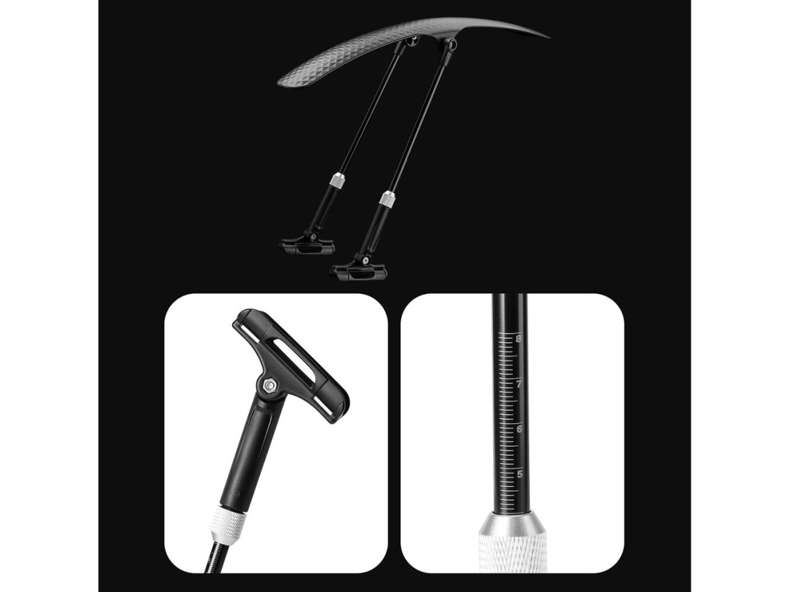 Guardabarros universal ajustable para bicicleta Wozinsky WBR-01 - negro
