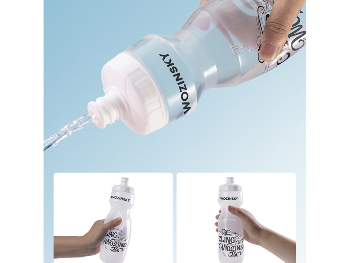 Botella para bicicleta Wozinsky WBR-01T de 750 ml - Transparente