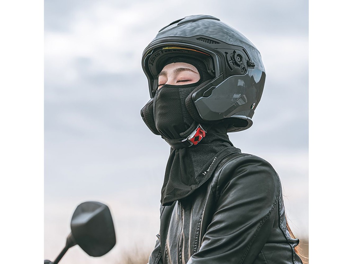 Wozinsky WKM-03B face mask motorcycle bicycle winter balaclava - black