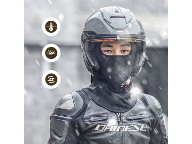 M�scara facial Wozinsky WKM-03B para motociclismo, ciclismo e inverno - preta