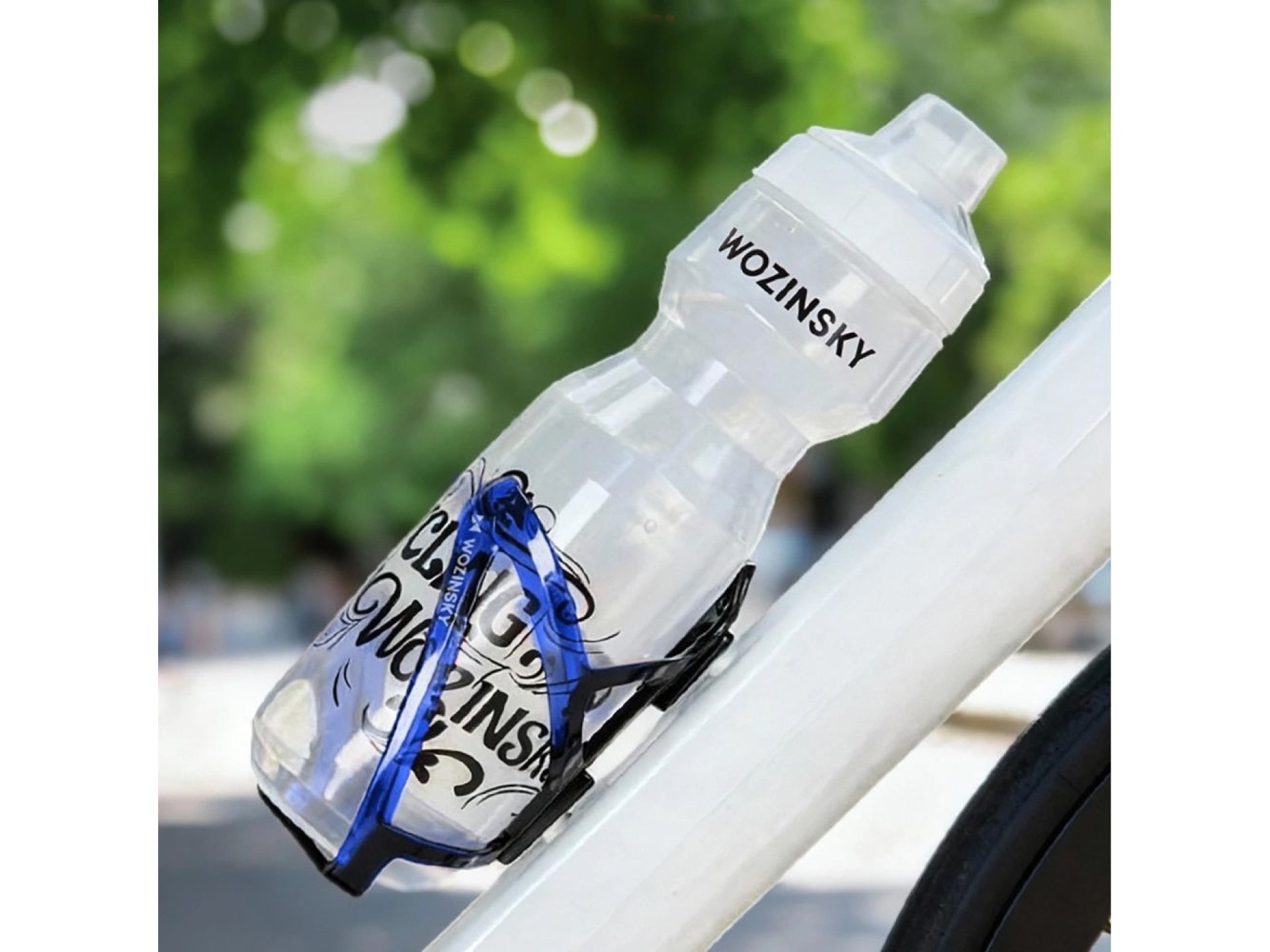 Suporte para garrafa de bicicleta Wozinsky WUR-01BB - Preto e Azul